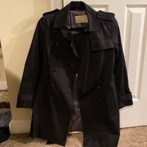 Banana Republic Black Trench Coat